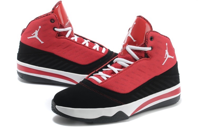 2013 Jordan B`MO Red Black White Shoes - Click Image to Close